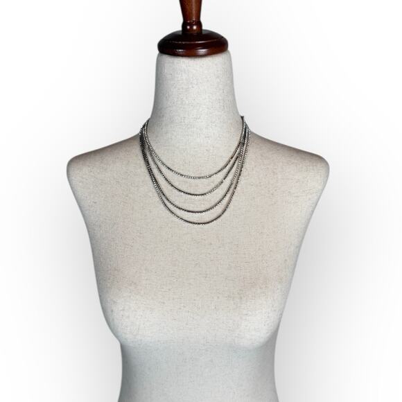 Banana Republic Long Rhinestone Necklace 36” - Picture 3 of 6